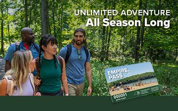 Photo Representing NY State Parks Empire Pass. Unlimited Adventure All Season Long.